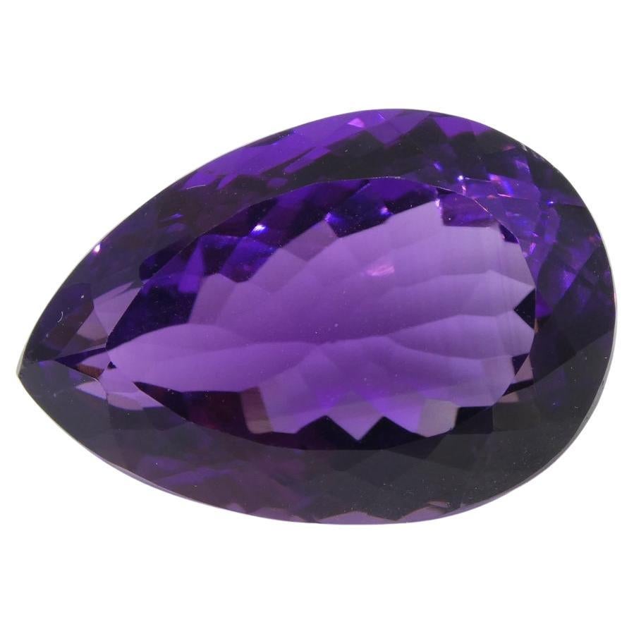 24.49 ct Pear Amethyst For Sale