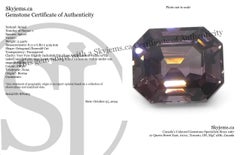 2.44ct Octagonal/Emerald Cut Purple Spinel from Burma Unheated