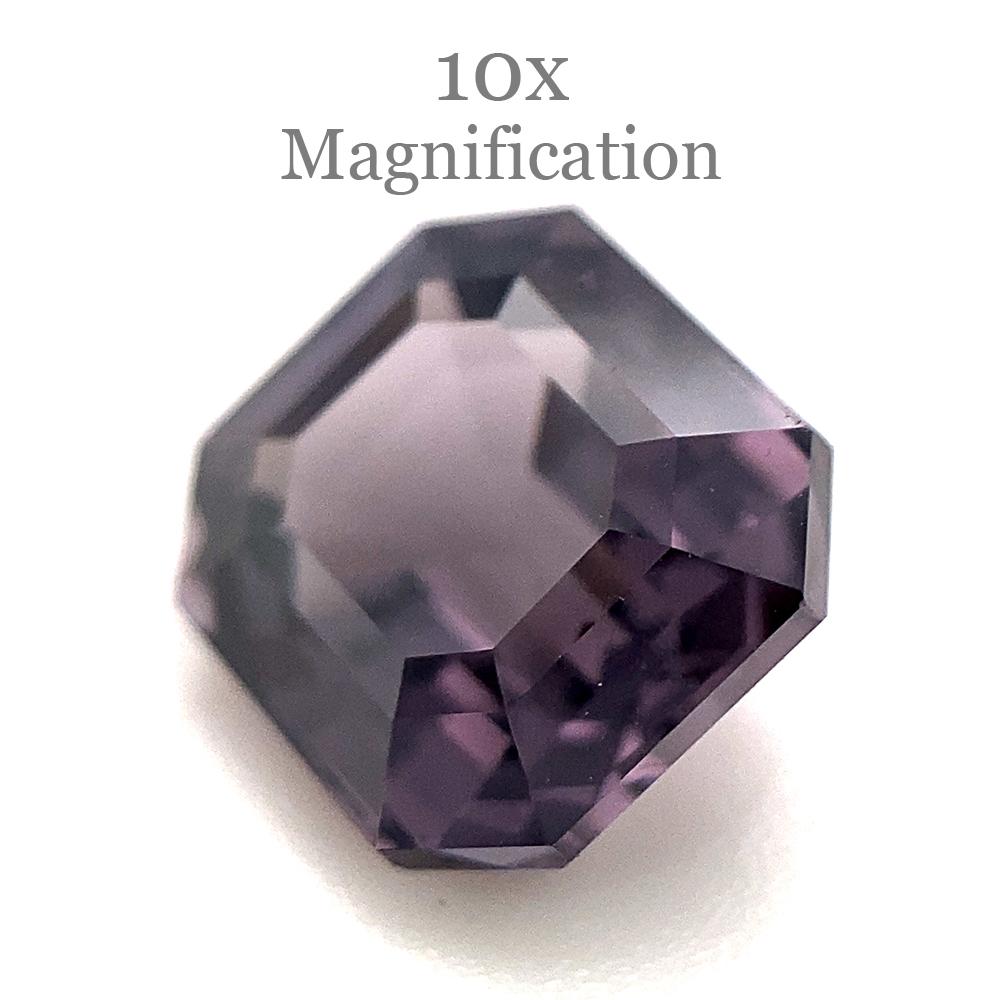 2.44ct Spinello viola taglio ottagonale/smeraldo dallo Sri Lanka non riscaldato in vendita 6