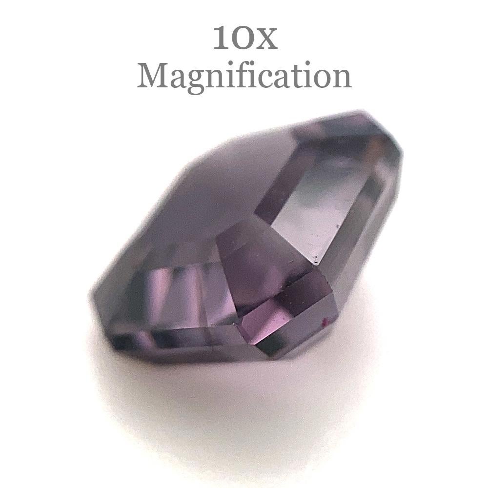 2.44ct Spinello viola taglio ottagonale/smeraldo dallo Sri Lanka non riscaldato in vendita 8