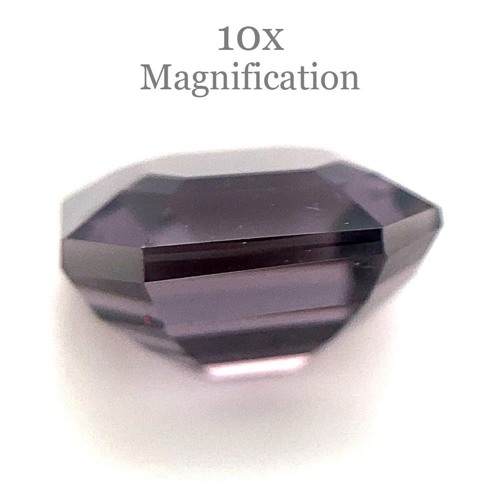 Taglio smeraldo 2.44ct Spinello viola taglio ottagonale/smeraldo dallo Sri Lanka non riscaldato in vendita