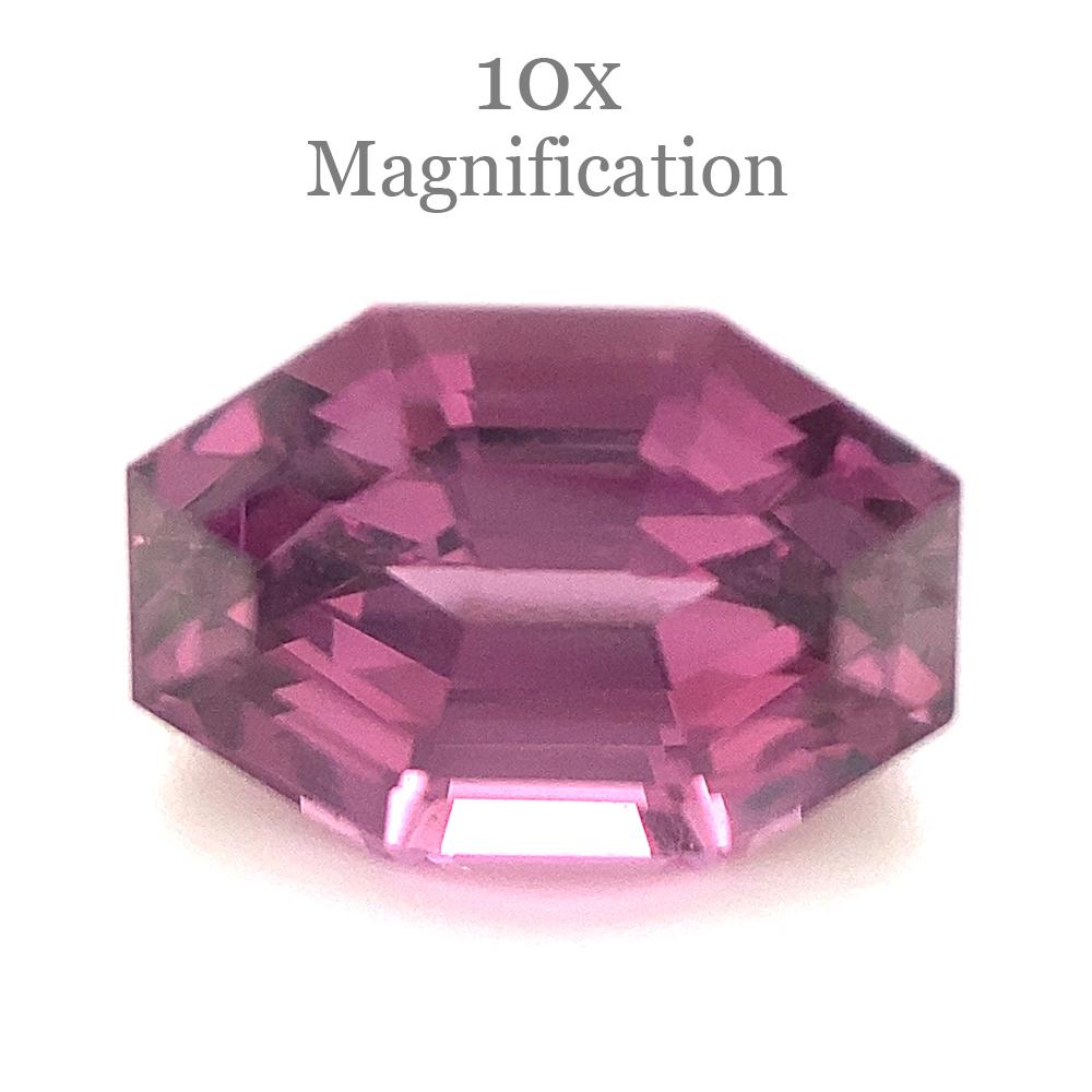 2.44 Carat Octagonal/Emerald Cut Purple Spinel from Sri Lanka Unheated In New Condition For Sale In Toronto, Ontario