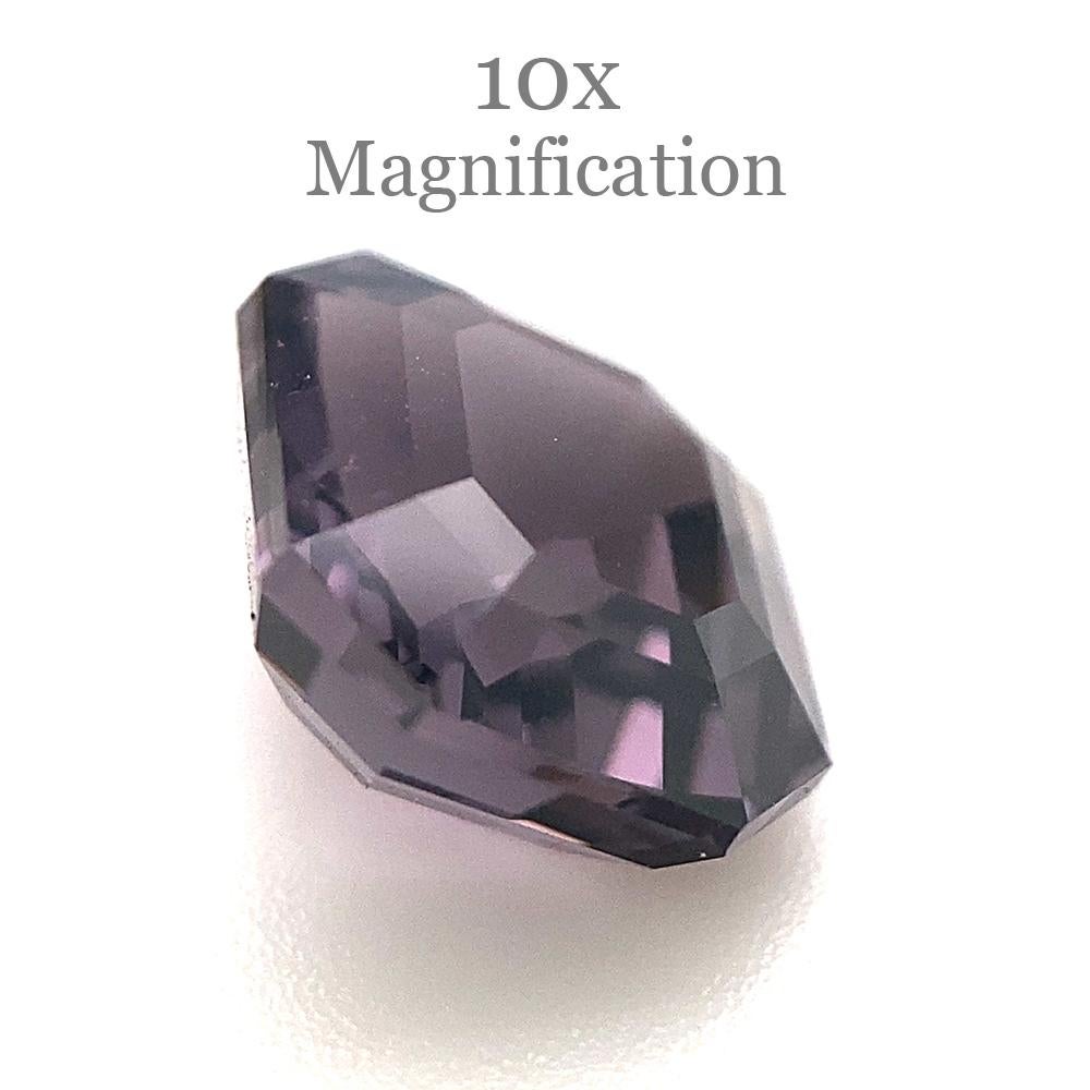 2.44ct Spinello viola taglio ottagonale/smeraldo dallo Sri Lanka non riscaldato in vendita 1