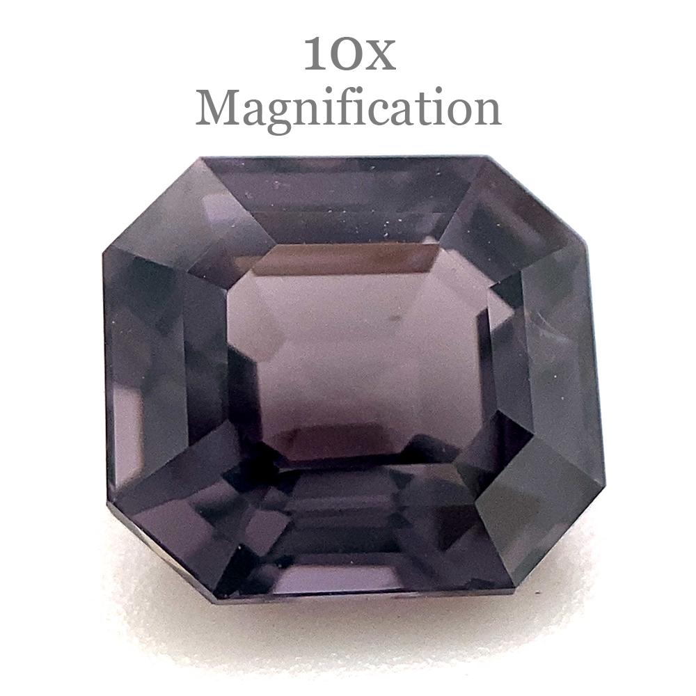 2.44ct Spinello viola taglio ottagonale/smeraldo dallo Sri Lanka non riscaldato in vendita 2