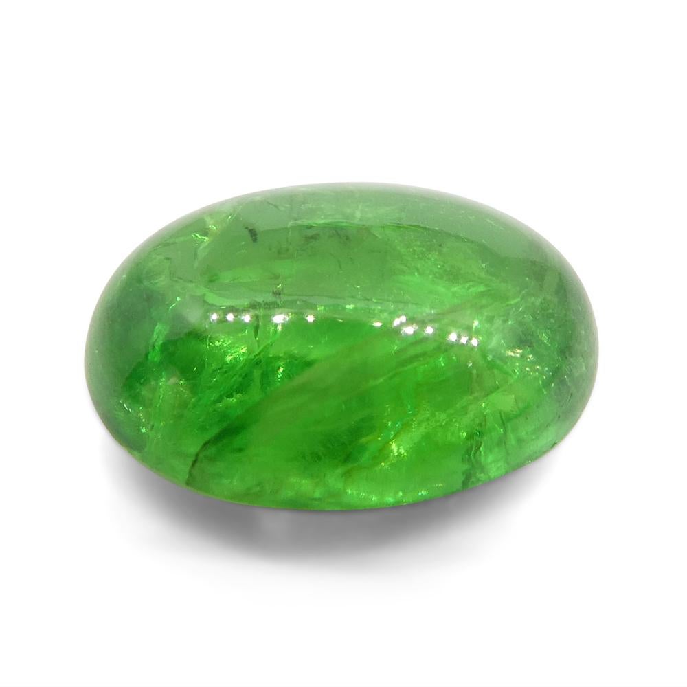 2.44ct Cabochon ovale de grenat tsavorite vert du Kenya, non chauffé en vente 7