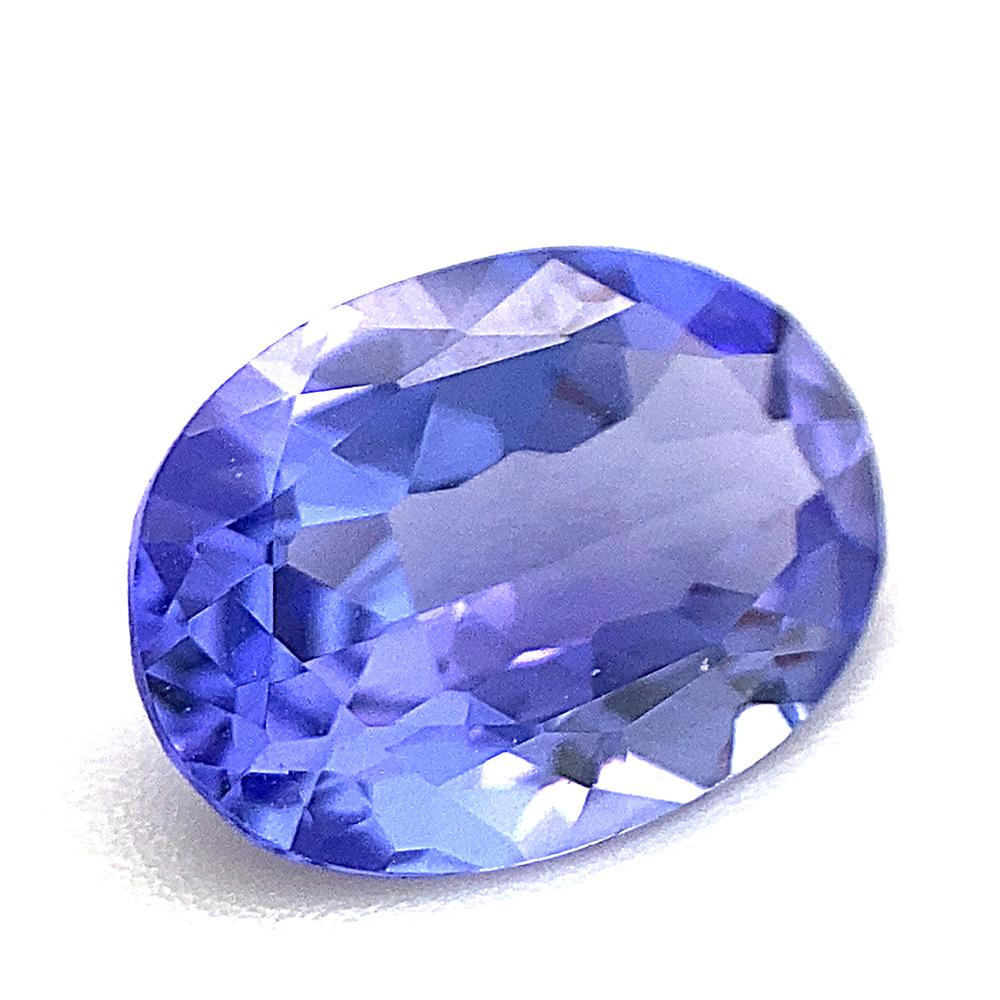 Description:

Gem Type: Tanzanite 
Number of Stones: 1
Weight: 2.44 cts
Measurements: 10.87 x 7.66 x 4.42 mm
Shape: Oval
Cutting Style Crown: Brilliant Cut
Cutting Style Pavilion: Mixed Cut 
Transparency: Transparent
Clarity: Very Very Slightly