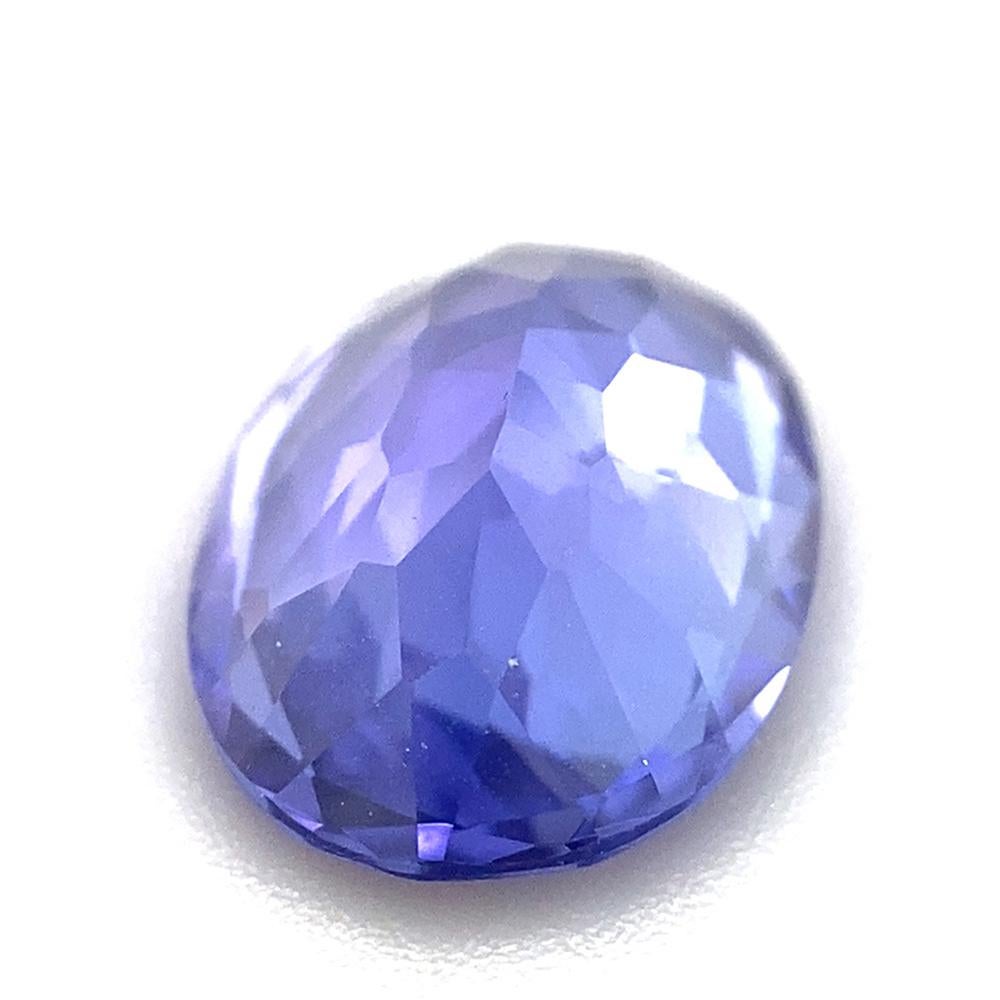 2.44ct Oval Violet Blue Tanzanite from Tanzania In New Condition For Sale In Toronto, Ontario