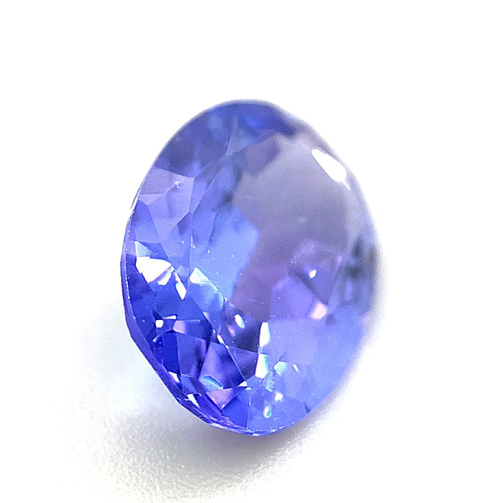 Women's or Men's 2.44ct Oval Violet Blue Tanzanite from Tanzania For Sale