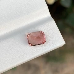 2.45 Carat Loose Pink Tourmaline Stone Cushion Cut Natural Afghan Gemstone