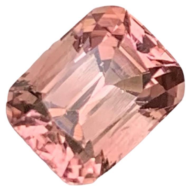 2.45 Carat Loose Pink Tourmaline Stone Cushion Cut Natural Afghan Gemstone en vente