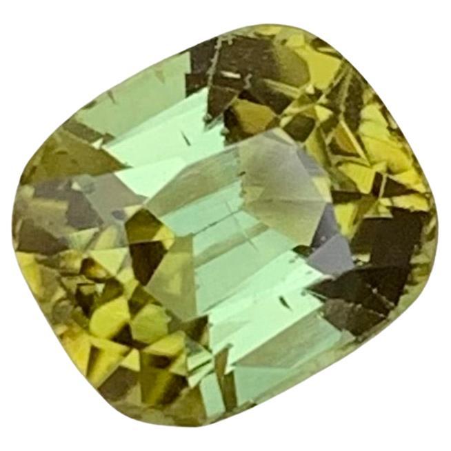 2.45 Carat Natural Loose African Tourmaline Cushion Shape Gem For Jewellery  For Sale