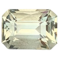 2.45 Carat Natural Loose Green Amethyst Stone Emerald Cut Brazilian Gemstone