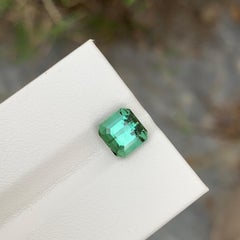 2.45 Carat Natural Loose Green Tourmaline Cushion Shape Gem For Jewellery