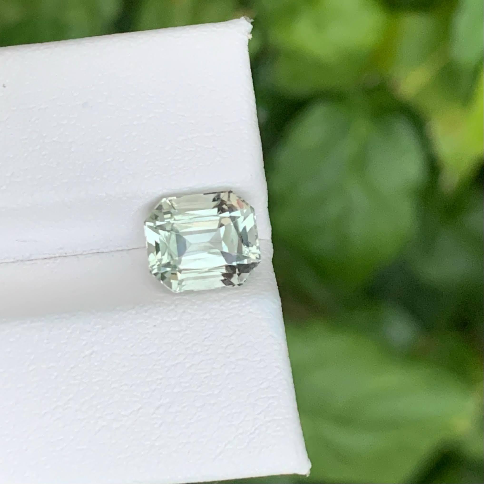 2.45 Carat Natural Loose Greenish Amethyst Stone Cushion Cut African Gemstone (pierre précieuse africaine) en vente 5