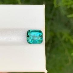 2.45 Carat Natural Loose Lagoon Blue Tourmaline Cushion Cut Afghan Gemstone