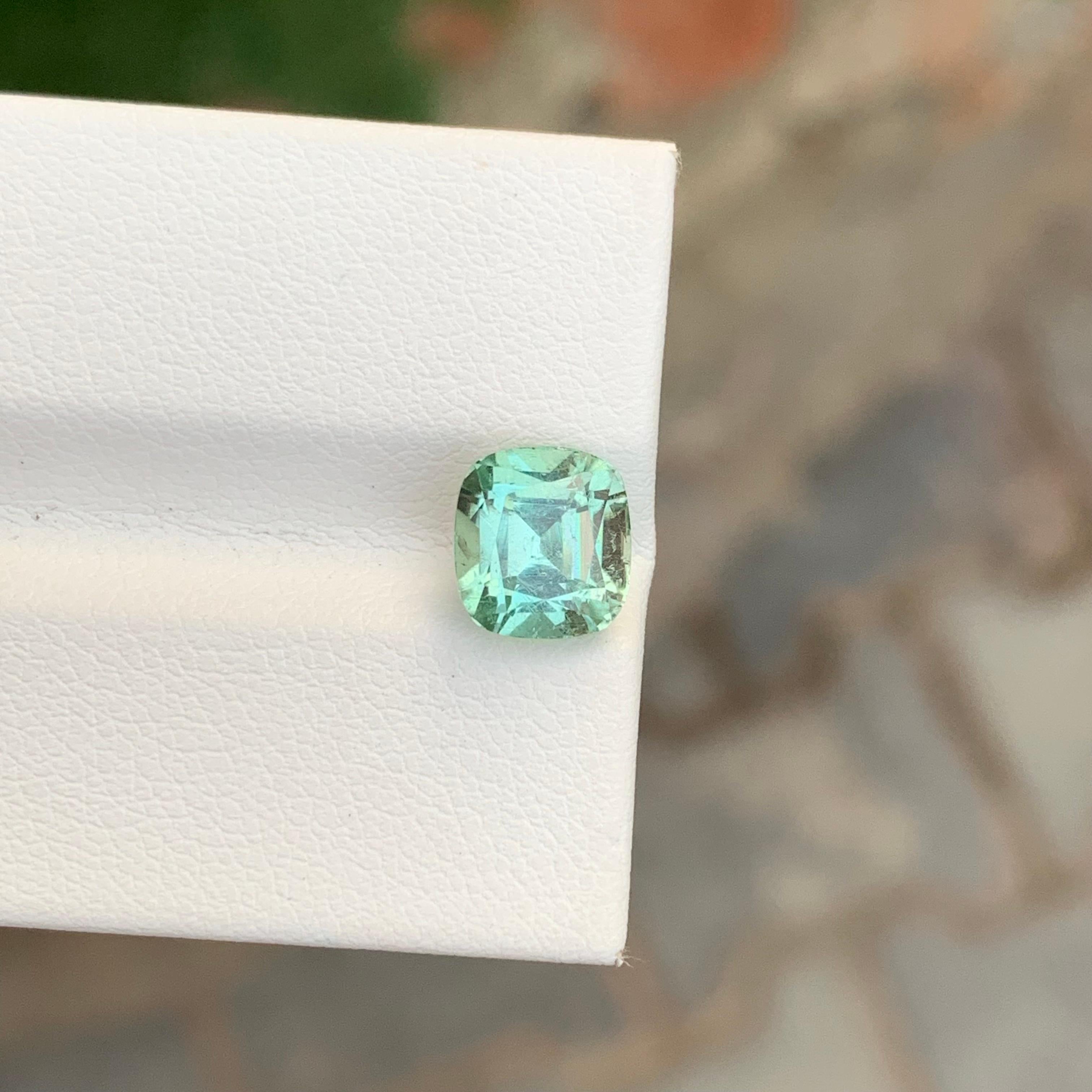 Tourmaline verte en vrac 

Poids : 2,45 carats
Dimension : 7.8 x 7.2 x 6.1 Mm
Couleur : Vert menthe
Origine : Afghanistan
Certificat : Sur demande
Traitement : Non
Forme : Coussin


La tourmaline est une pierre précieuse captivante connue pour sa