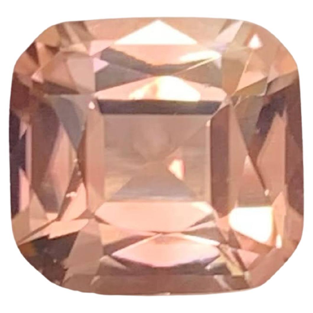 2,45 Karat Natürlicher loser Pfirsich Pinky Turmalin Kissenschliff Afrikanischer Edelstein