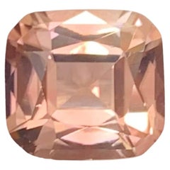2,45 Karat Natürlicher loser Pfirsich Pinky Turmalin Kissenschliff Afrikanischer Edelstein