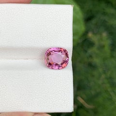 2.45 Carat Natural Loose Pink Color Spinel Stone Cushion Cut Afghan Gemstone