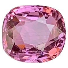 2.45 Carat Natural Loose Pink Color Spinel Stone Cushion Cut Afghan Gemstone