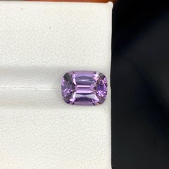 2.45 Carat Natural Loose Purple Spinel Stone Cushion Cut Burmese Gemstone