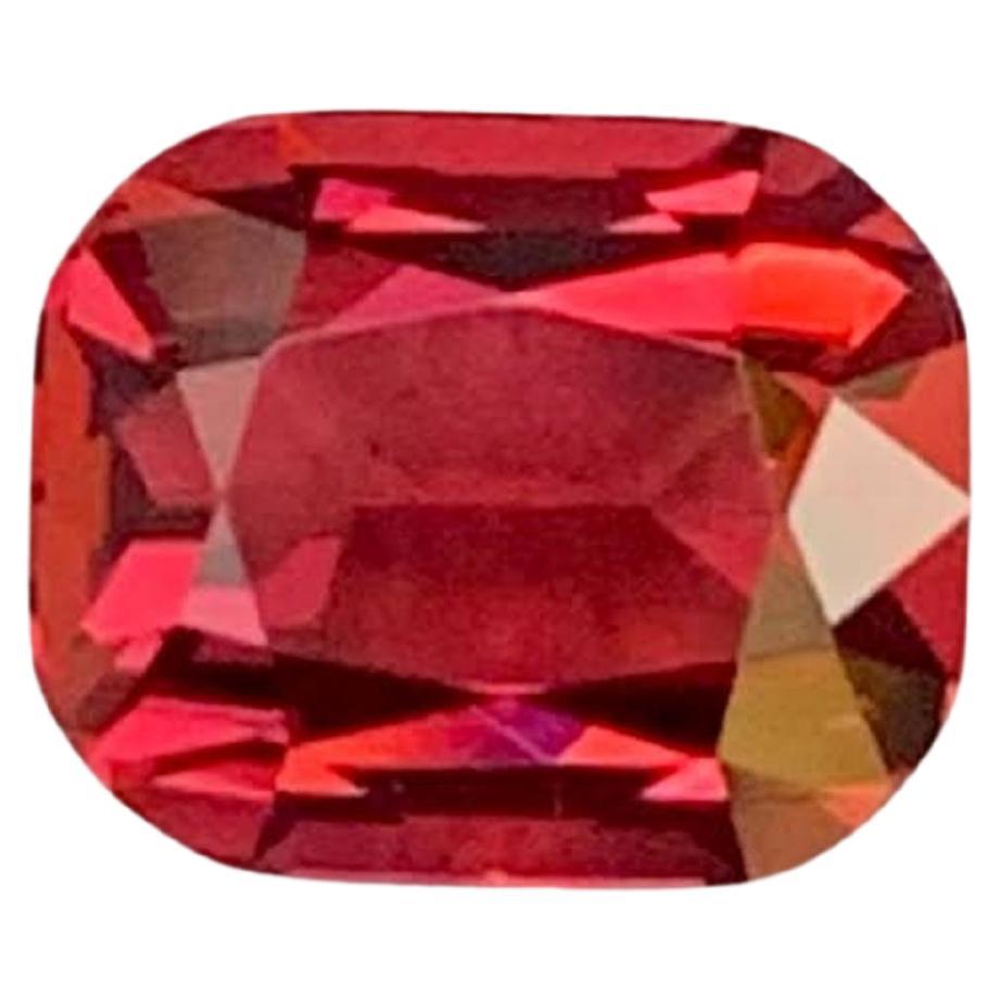 2.45 carati di granato rosso naturale sciolto, pietra tagliata a cuscino, gemma della Tanzania