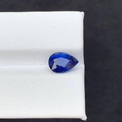 2.45 Carat Natural Loose Royal Blue Sapphire  Pear Shape Sri Lankan Gemstones