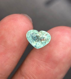 2.45 Carat Neon Green Paraiba Tourmaline Heart Cut Natural Loose Gemstone