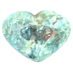 2.45 Carat Neon Green Paraiba Tourmaline Heart Cut Natural Loose Gemstone