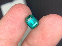 2.45 Carats Lagoon Tourmaline Loose Gemstone Emerald Cut