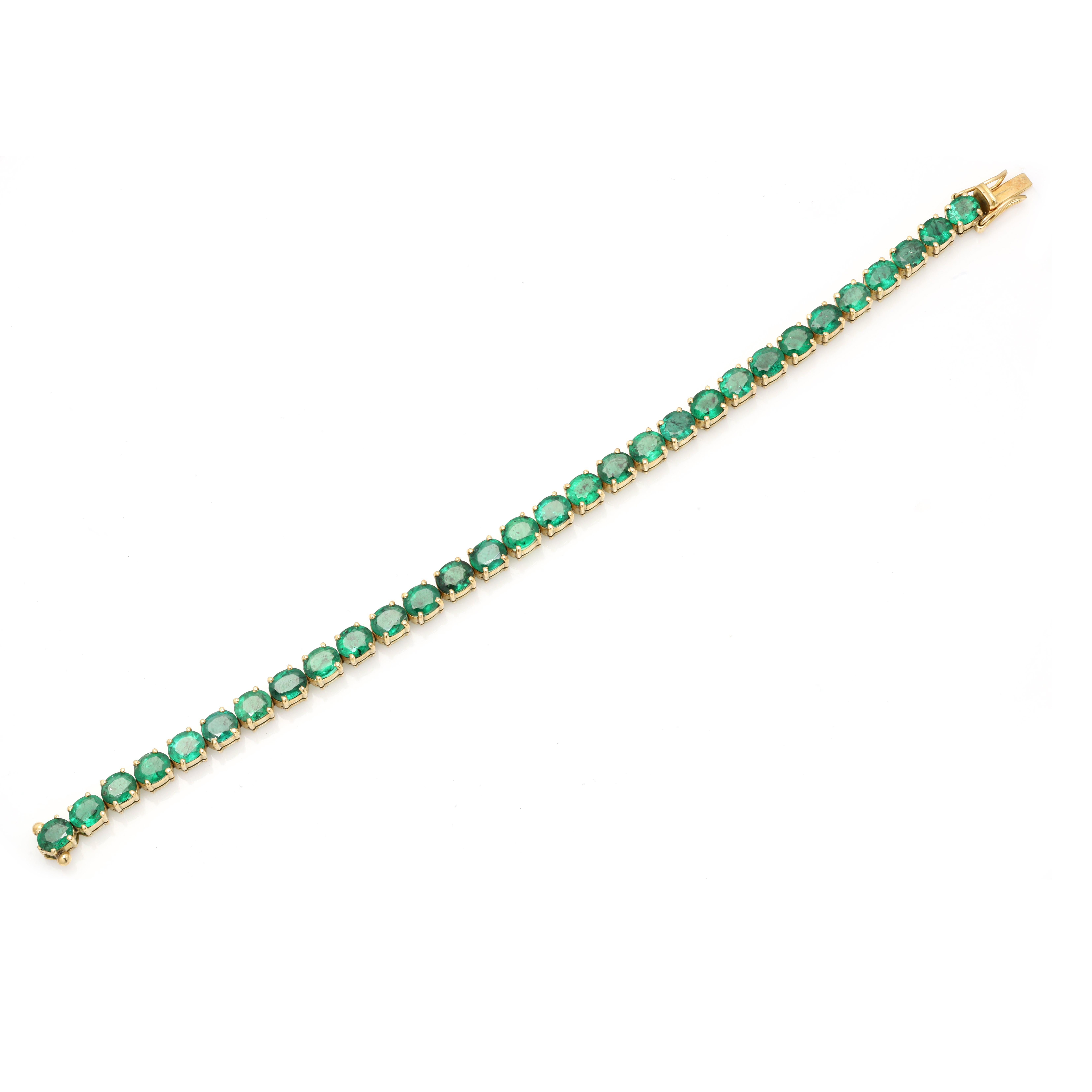 green emerald stone bracelet