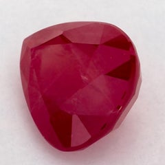 2.45 Ct Ruby Pear Loose Gemstone