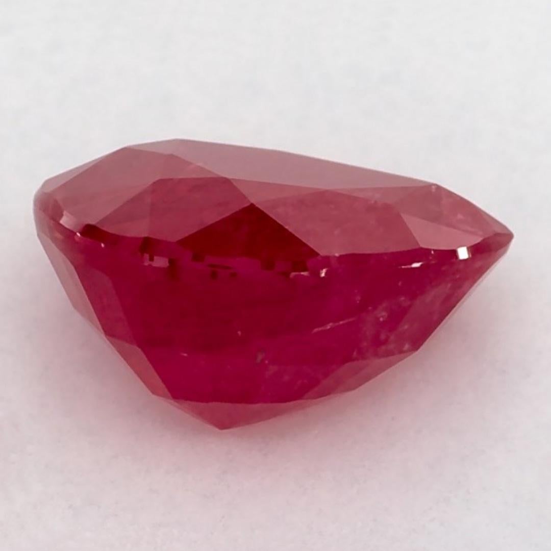 2.45 Ct Ruby Pear Loose Gemstone (pierre précieuse en vrac) Neuf - En vente à Fort Lee, NJ