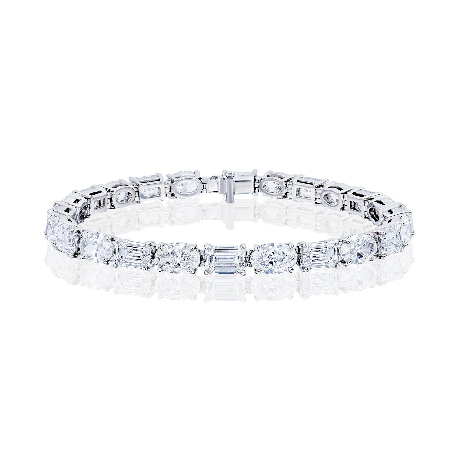oval diamond bracelet