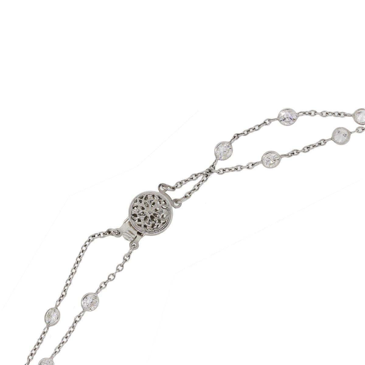 24.55 Carat Fancy Blue Pear Shape Diamond Necklace For Sale at 1stDibs ...