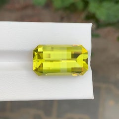 24,55 Karat Natürlicher Loser Grüner Gold Zitronenquarz Pixelschliff Edelstein