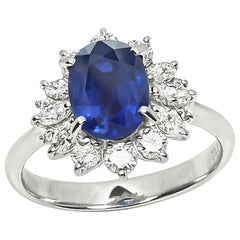 2.45ct Diamond 0.80ct Diamond Engagement Ring