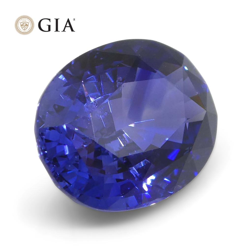 2.45ct Oval Blue Sapphire GIA Certified Sri Lanka For Sale 8