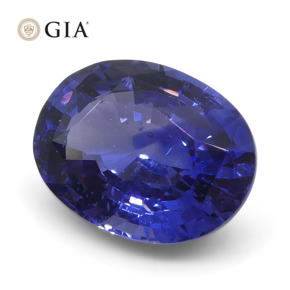 2.45ct Oval Blue Sapphire GIA Certified Sri Lanka For Sale 12