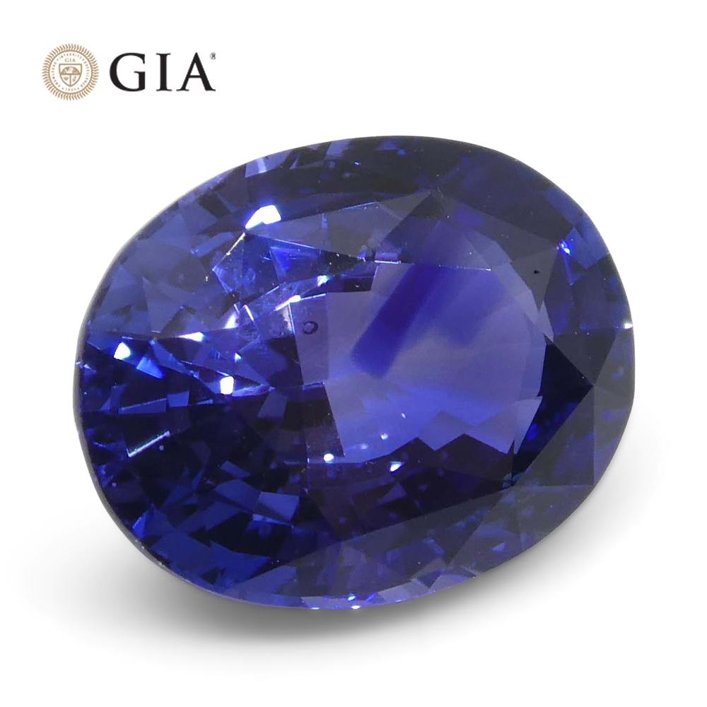 2.45ct Oval Blue Sapphire GIA Certified Sri Lanka For Sale 2