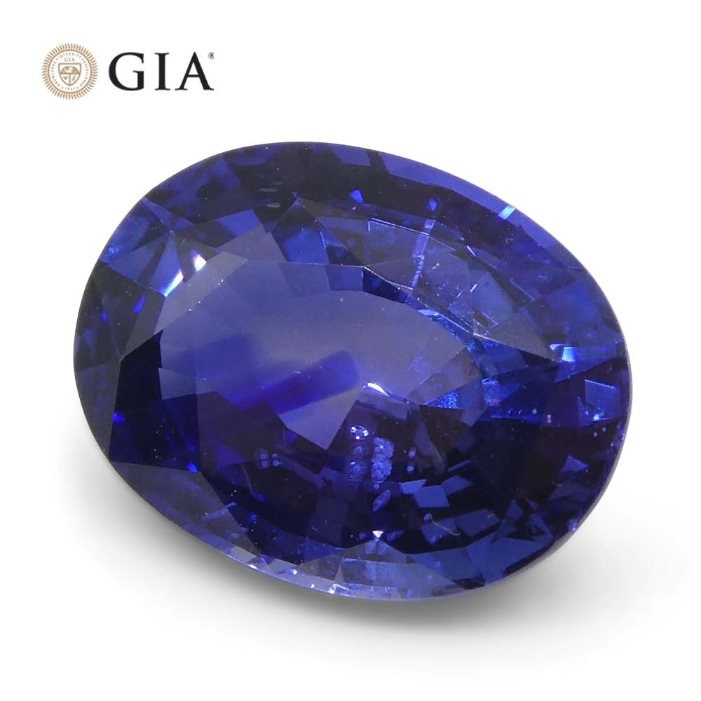 2.45ct Oval Blue Sapphire GIA Certified Sri Lanka For Sale 3