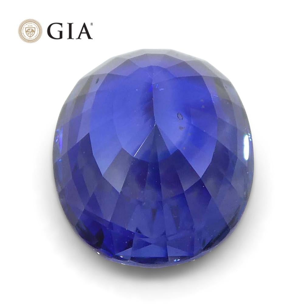 2.45ct Oval Blue Sapphire GIA Certified Sri Lanka For Sale 4
