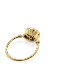 2.45ct Oval Cut Zircon Love Knot in 18ct Yellow Gold