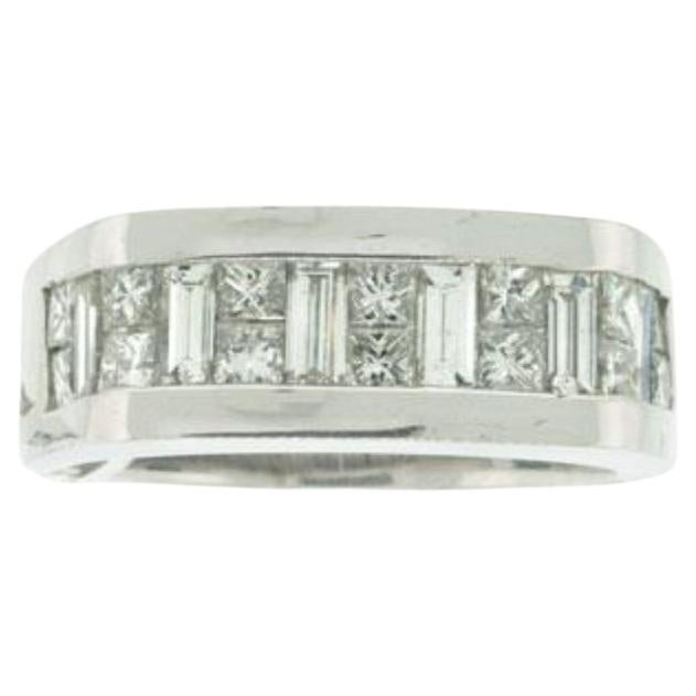 2.45ct Princess Cut Diamond Men
s Wedding Band