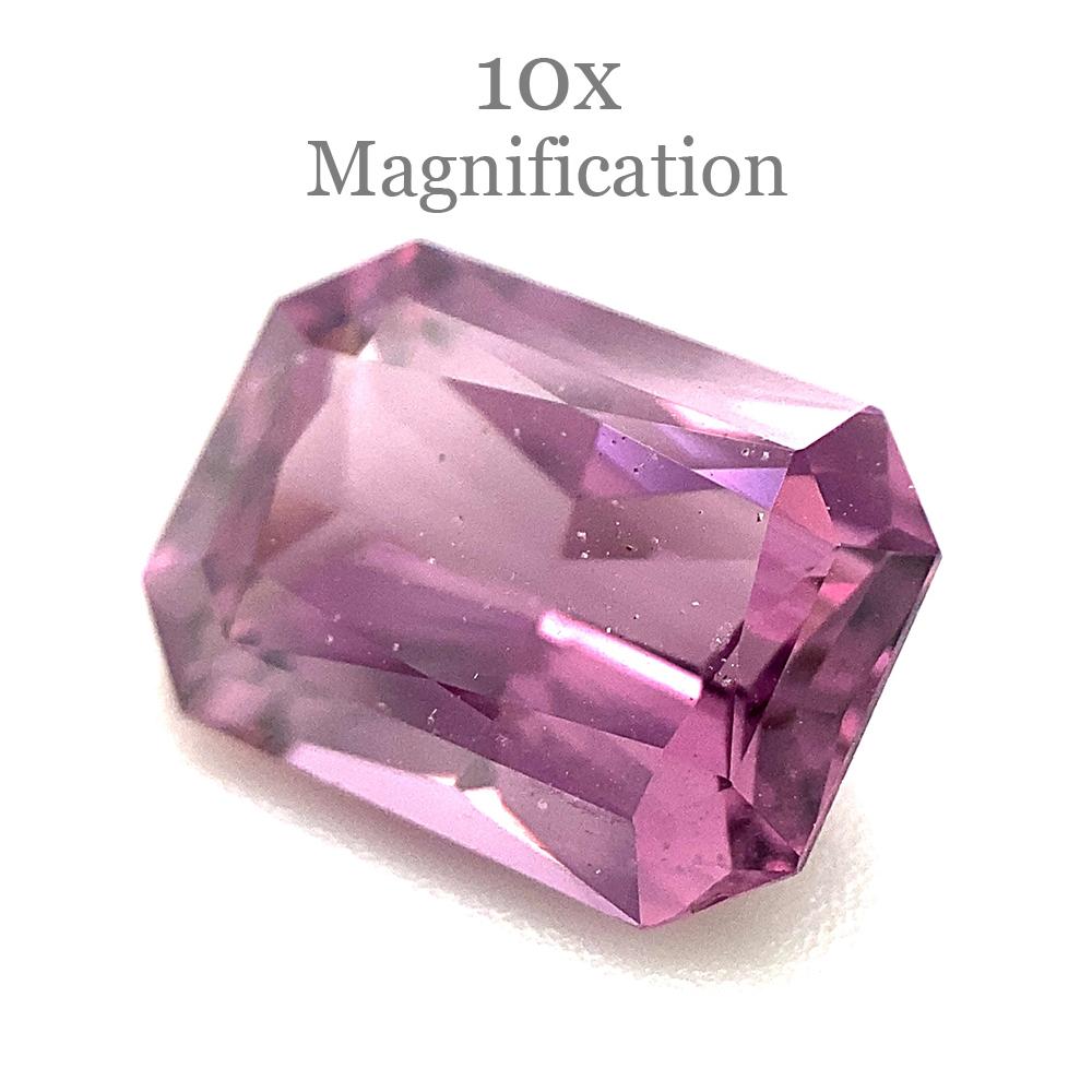 2.45ct Radiant Purple Spinel from Sri Lanka Unheated For Sale 7