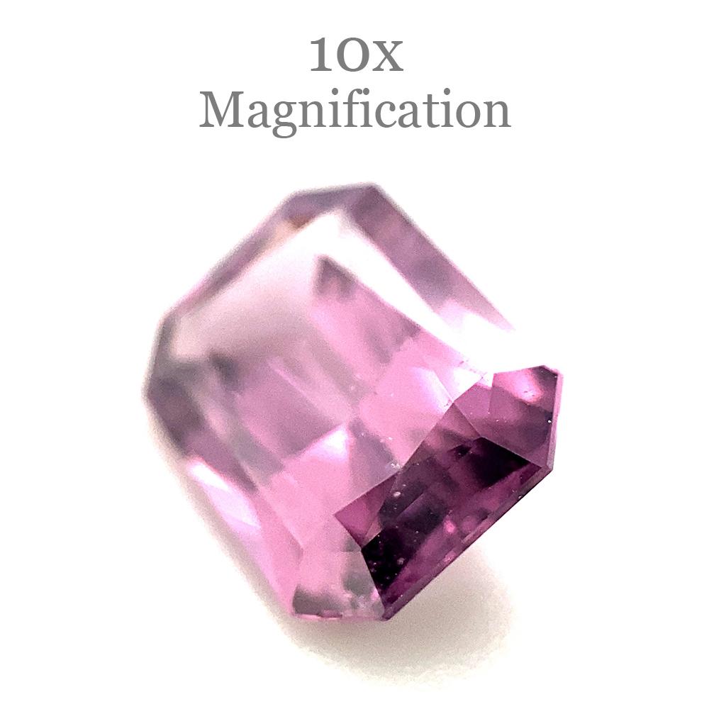 2.45ct Radiant Purple Spinel from Sri Lanka Unheated For Sale 8