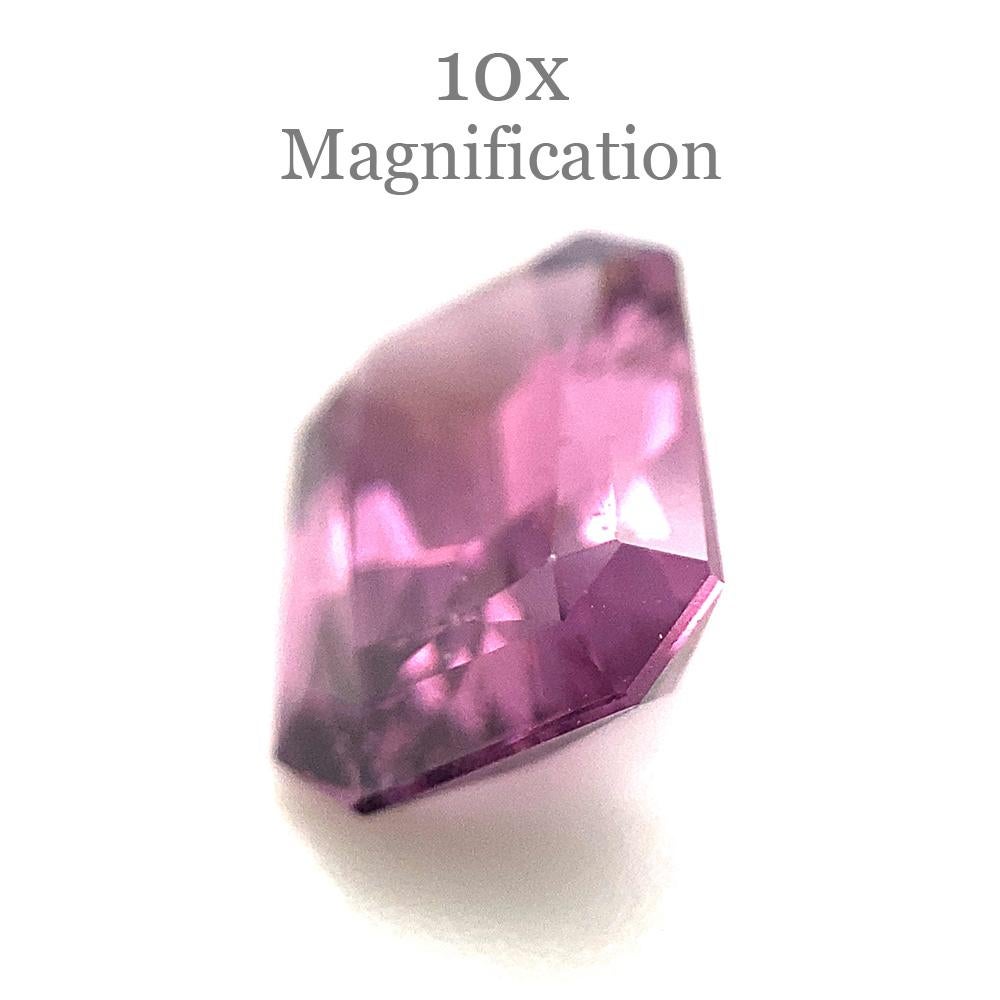 2.45ct Radiant Purple Spinel from Sri Lanka Unheated For Sale 9