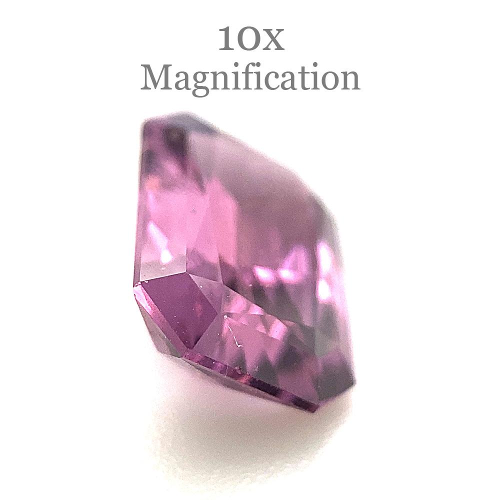 2.45ct Radiant Purple Spinel from Sri Lanka Unheated For Sale 1