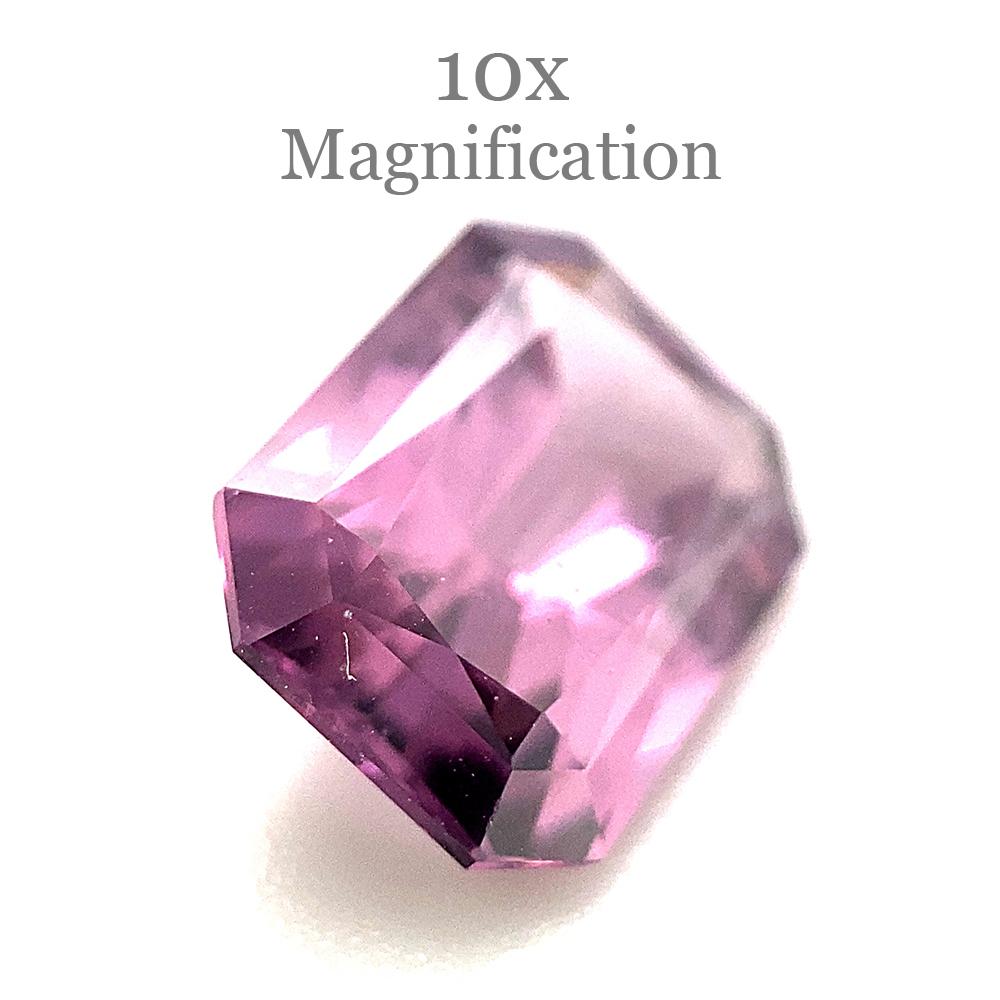 2.45ct Radiant Purple Spinel from Sri Lanka Unheated For Sale 3