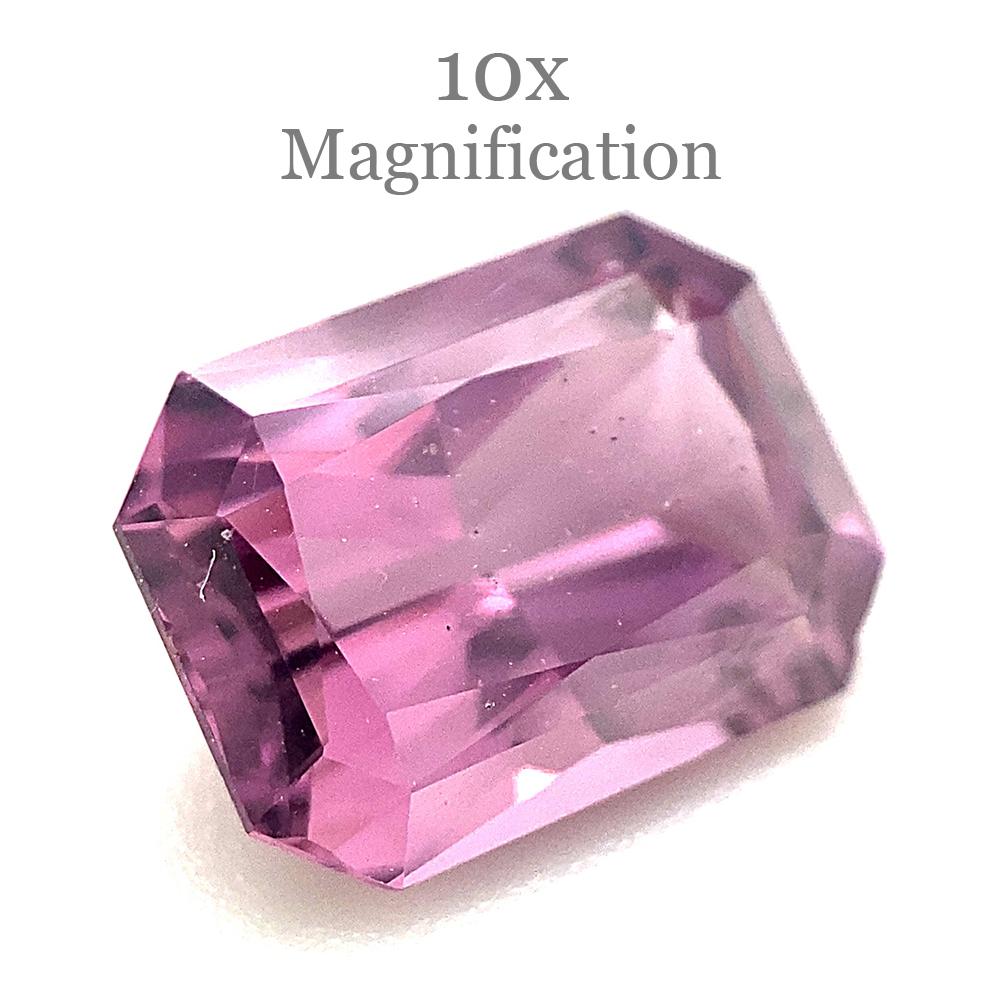 2.45ct Radiant Purple Spinel from Sri Lanka Unheated For Sale 4